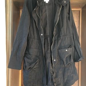 Mossimo Black Fall Lightweight Waterproof Jacket Size M Never Worn